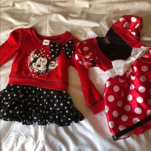 Minnie mouse baby dress bundle